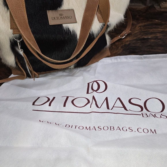 Black and Brown Cowhide DESIGNER Women's Bag - Picture 5 of 6